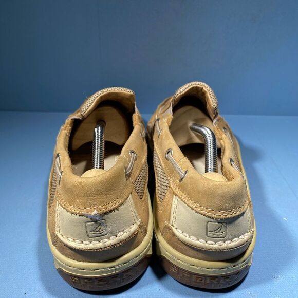 Sperry Intrepid Men's Size 10M Shoes Tan Leather Slip On Boat Shoes 0852822 - Picture 7 of 8